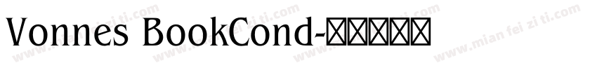 Vonnes BookCond字体转换
